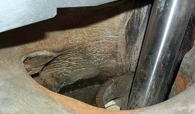 Result of boric acid corrosion. Result of boric acid corrosion.