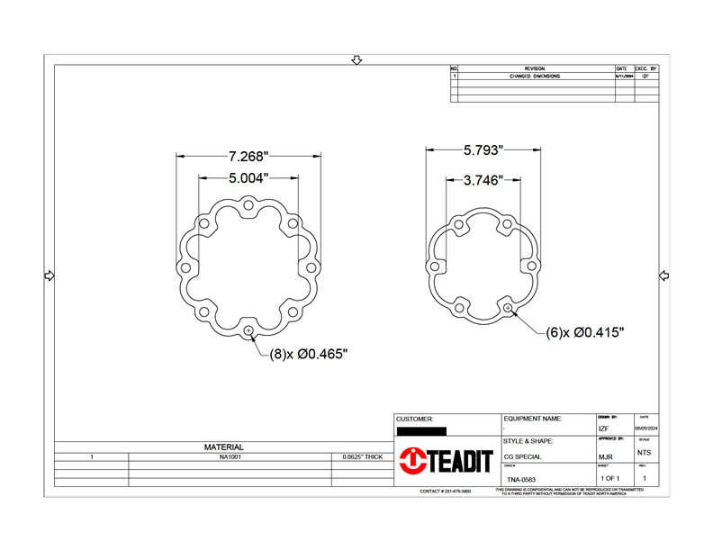Examples of schematic drawings. These drawings are then used to create the physical gasket Examples of schematic drawings. These drawings are then used to create the physical gasket