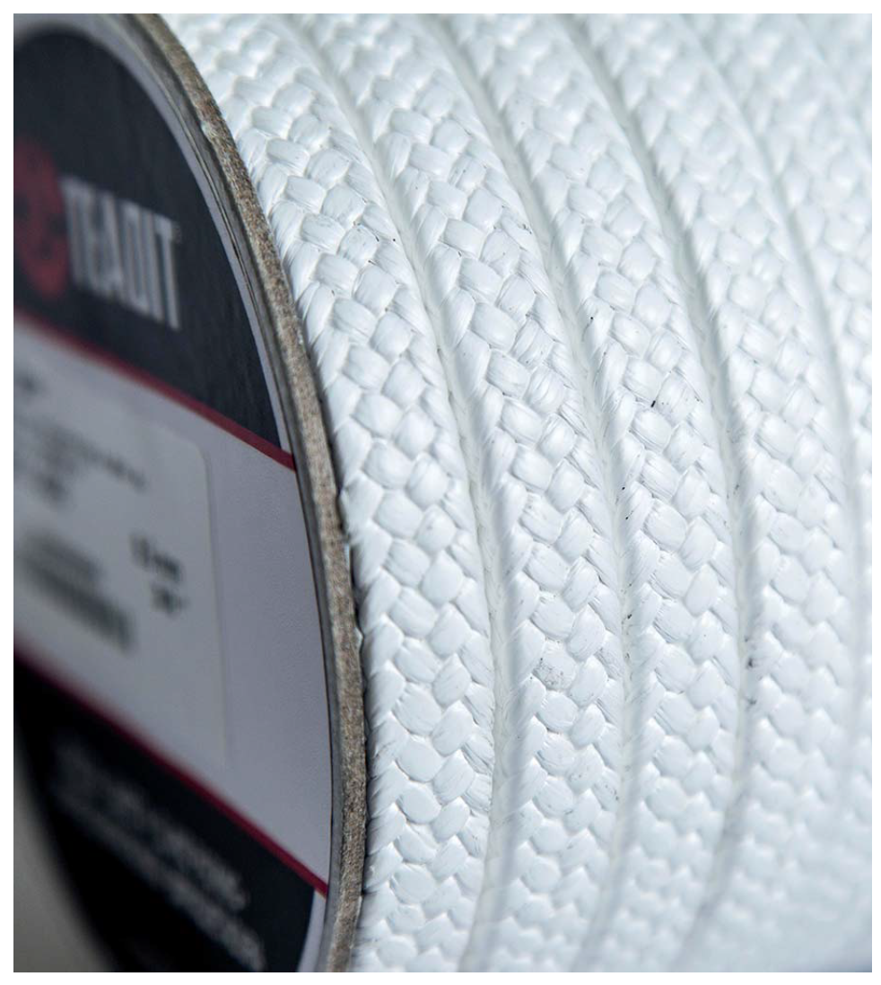 Example of PTFE (Polytetrafluoroethylene) packings, such as Teadit 2006 style packing. Example of PTFE (Polytetrafluoroethylene) packings, such as Teadit 2006 style packing.