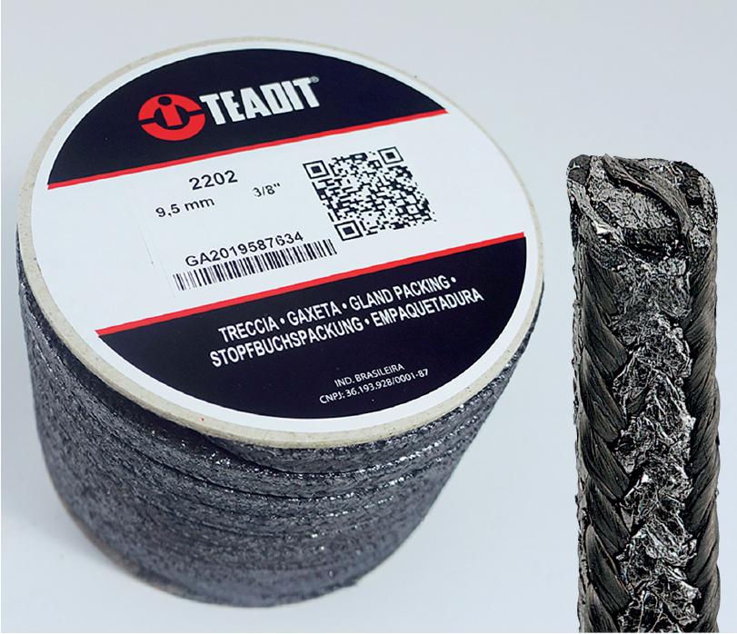 Spool of manufacturer’s specialized mechanical packing. Spool of manufacturer’s specialized mechanical packing.