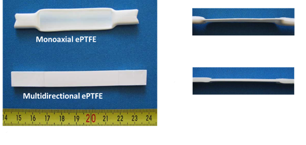 Figure 1: 10x3 ePTFE tape compressed with 30N/mm2.